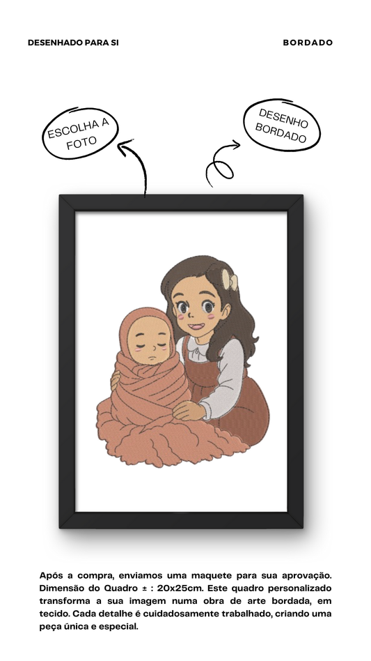 Quadro Bordado Personalizado