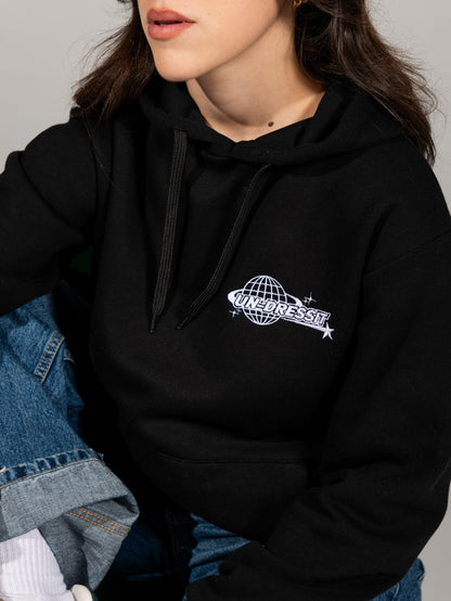 Hoodie Preta Y2K Planeta