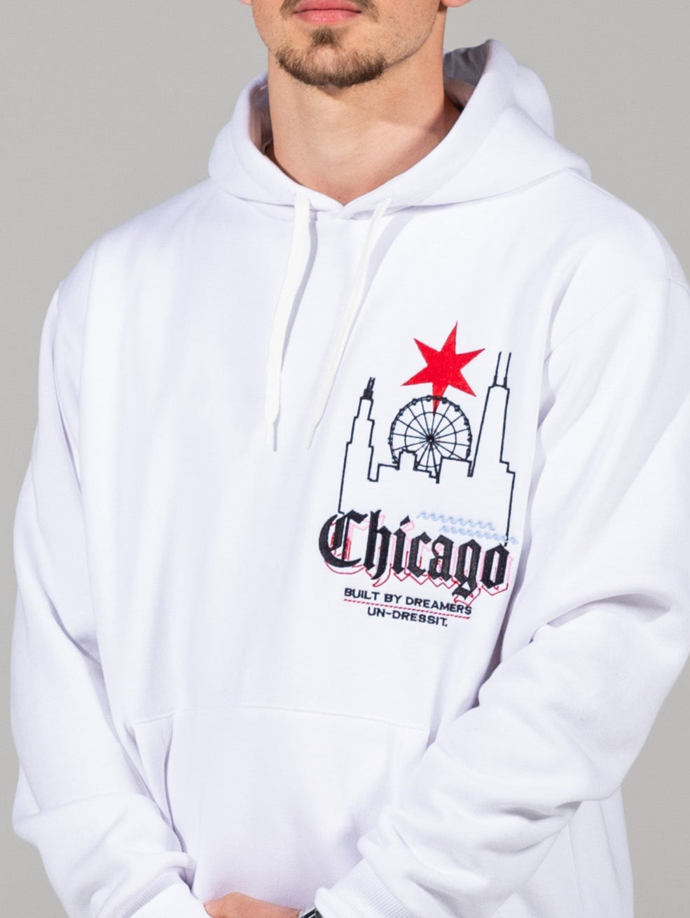 Hoodie Branca Chicago